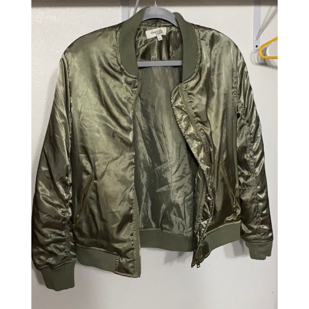 Army green bomb jacket